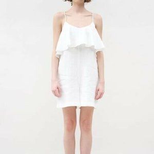 Creatures of Comfort Kava Jumpsuit Shorts, 100% Silk, White